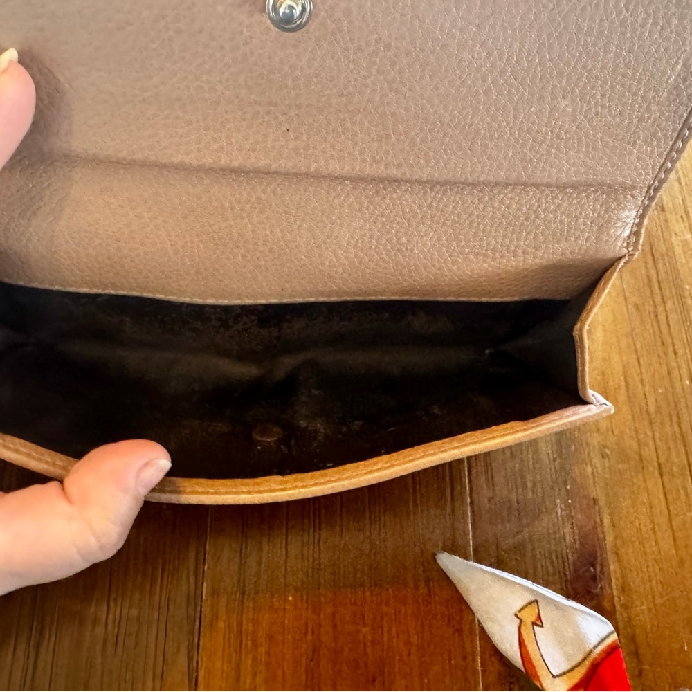 Pre-Loved Gucci Bamboo Tassel Continental Brown Leather Wallet - Comes with Box - Picture 12 of 14